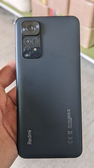 Xiaomi, Redmi Note 11S, Б/у, 128 ГБ, цвет - Черный, 2 SIM