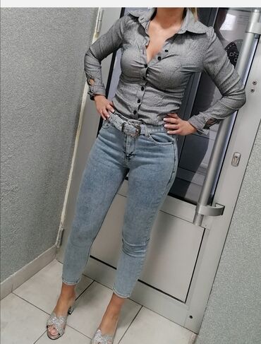 Farmerke: Farmerice extra model i kvalitet uvoz Francuska Kao nove Jednom nošene — 2