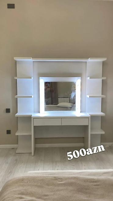 makeup masası: Güzgü Masaüstü, Düzbucaqlı, Makiyaj üçün, Arxa işıqlı — 5