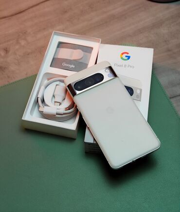 телфон арзан: Google Pixel 8 Pro, Колдонулган, 128 ГБ, түсү - Саргыч боз, 1 SIM