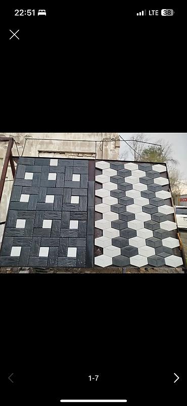 Тротуарная плитка: 3D тротуарная плитка «Ретро» - Объёмный 3D‑эффект: рисунок из граней — 4