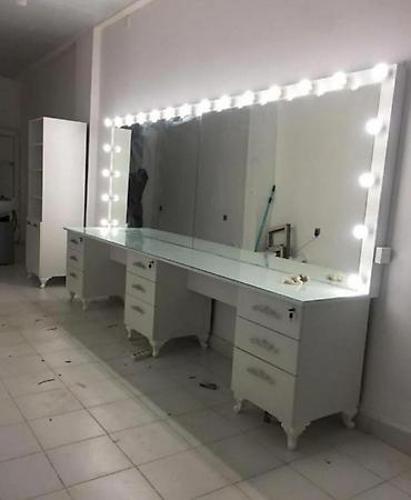 işıqlı güzgü: Müasir salon üçün peşəkar iş masaları və güzgü sistemləri - Makiyaj — 1