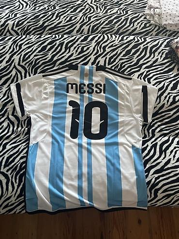 Kişi geyimləri: Futbolka, Adidas, XL, rəng - Mavi — 2