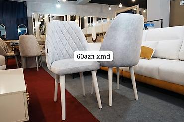 tabletka stullar: Yemək otağı üçün yumşaq stullar - Model: arxası romb tikişli, qatı — 1