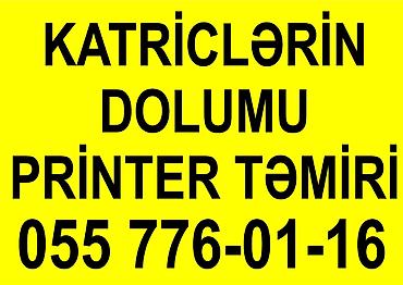 komputer ustası: Hər növ Reklam işləri çap işləri printer təmiri kartrec dolumu — 5