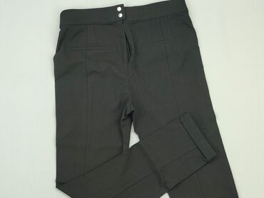 czarne spódniczka z falbankami: Material trousers, H&M, L (EU 40), condition - Perfect