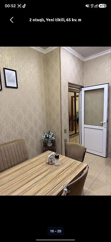 zamin əmlak: 2 otaqlı mənzil – Yeni tikili, 65 kv.m Çoxh super evimiz var.✅️ 2 — 9