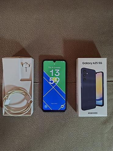 samsung tab s9 fe: Samsung Galaxy A25, 256 GB, rəng - Göy, Barmaq izi — 1