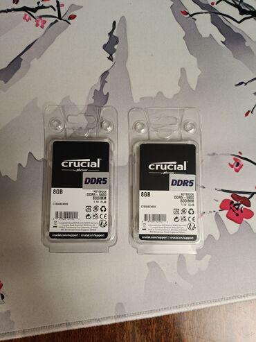 Operativ yaddaş (RAM): Operativ yaddaş (RAM) Crucial, 16 GB, > 4000 Mhz, DDR5, Noutbuk üçün, Yeni