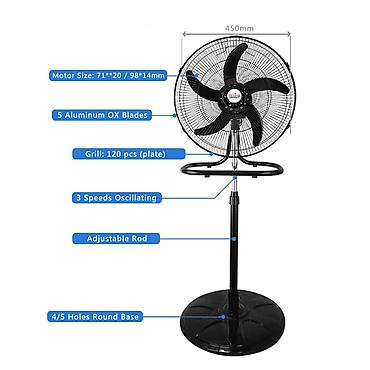 ventilyator: "Vegastar Qranit ayaqlı Oturacaqlı" Ventilyator 3 Sürət Ayarlı 5 — 4