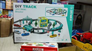 купить детский велосипед с ручкой от 1 года: Игровой набор «DIY TRACK City Train Creator» - Конструктор железной