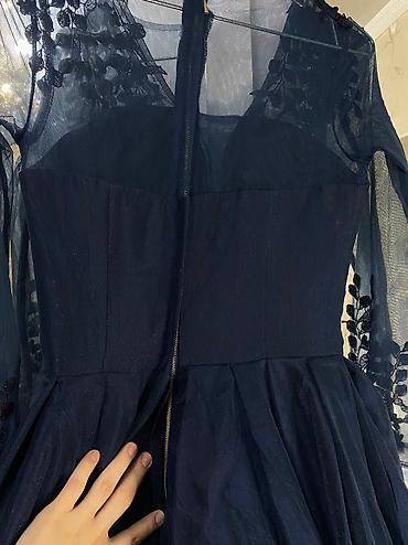 Танцевальные платья: Бальное платье, Длинная модель, цвет - Синий, S, В наличии — 8