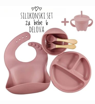 Ostale dečije stvari: M. 09. Set silikonskih 6delova za bebe Cena: 2200din Set silikonski — 1
