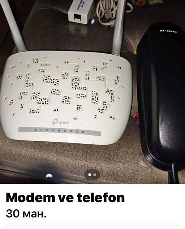 lala fi: Wi fi modem Tepelinq Yaxşı veziyyetdedir.2 antenalı. 5 girişli