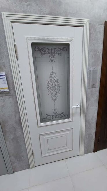шкаф купе с зеркалом: Ички эшик айнек менен, Боёлгон, түсү - Ак