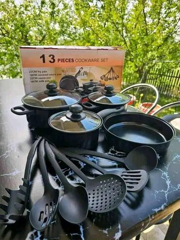 Kompleti posuđa: ŠERPE U ROZE I CRNOJ BOJI 🔥Set šerpi 13 delova🔥 3100 din . 💯💯💯 — 10