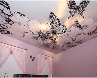 Натяжной потолок: Натяжной потолок Глянцевое, Матовое, 3D потолки Бесплатная консультация, Бесплатный замер — 17