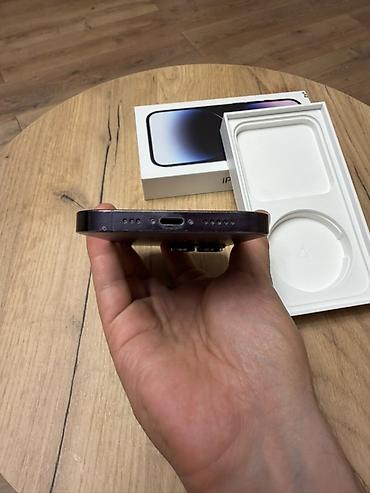 iphone c: IPhone 14 Pro, Б/у, 128 ГБ, Deep Purple, Коробка — 2