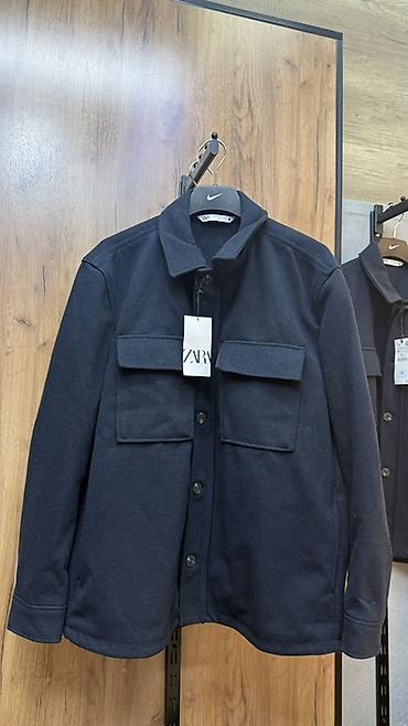 Личные вещи: Мужская рубашка-куртка ZARA (овер-шакет) - Модель: рубашка-куртка на — 1