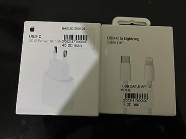 Tecli satilr tezedi acilmayb Məhsul: Apple USB‑C 20W Güc Adapteri +