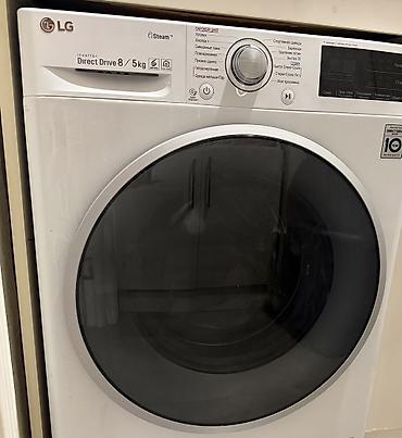qədim tikiş maşınları: Paltaryuyan maşın LG, 8 kq, İşlənmiş, Avtomat, Qurutma var — 3