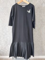 платья мама и дочь: Вечернее платье, Длинная модель, Трикотаж, С рукавами, M