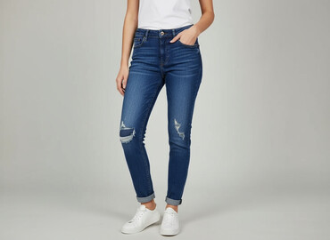 tesco spodnie damskie f f: F&F, Jeansy damskie, rozmiar S