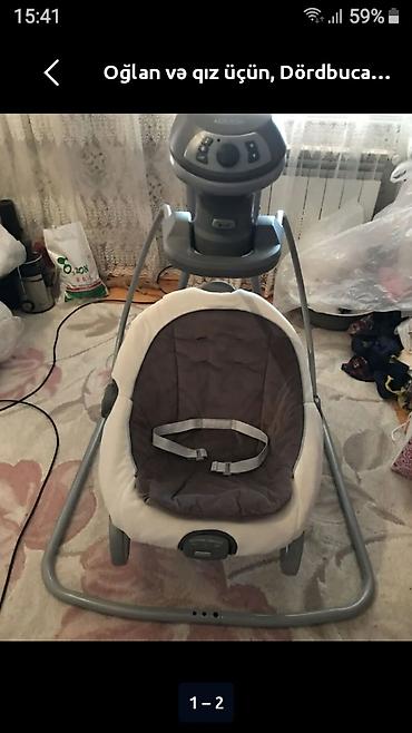 usaq ucun kreslolar: Elektrikli beşik-swing kreslosu - Marka: Graco (Control Panel üst — 2