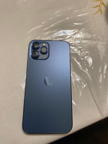 iphone 12 синий: IPhone 12 Pro Max, Б/у, 256 ГБ, Синий, Защитное стекло, 83 %