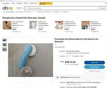 Ostali kućni aparati: FuzzEddy – električni aparat za uklanjanje bubuljica/ćebica sa tkanina — 14