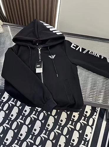 Мужская толстовка, L, Emporio Armani 7, Новый, цвет - Черный