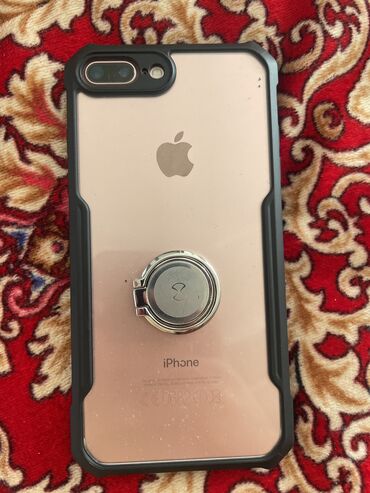 IPhone 7 Plus, Б/у, 128 ГБ, Розовый, Защитное стекло, Чехол, В рассрочку, 100 %