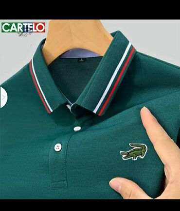 Рубашки: Рубашка 7XL (EU 54), цвет - Зеленый