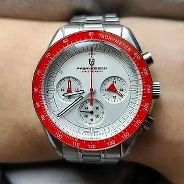 Ručni satovi: PAGANI DESIGN PD-1701 - 40mm - Crvena - Omega Speedmaster Potpuno nov — 7