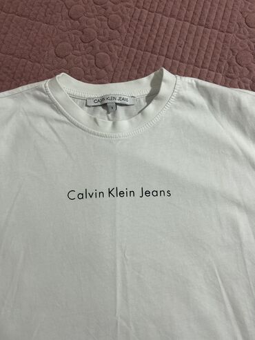 qadın üçün yay topikləri: Futbolka Calvin Klein, S (EU 36), rəng - Ağ