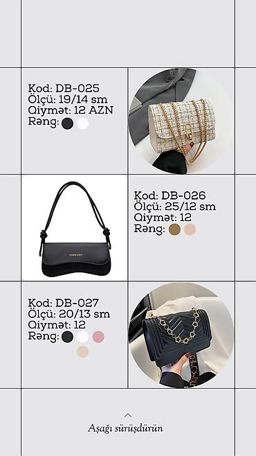 küpe: Məhsul: Qadın çiyin/əl çantaları kolleksiyası (Dolce Baganna) Model — 7