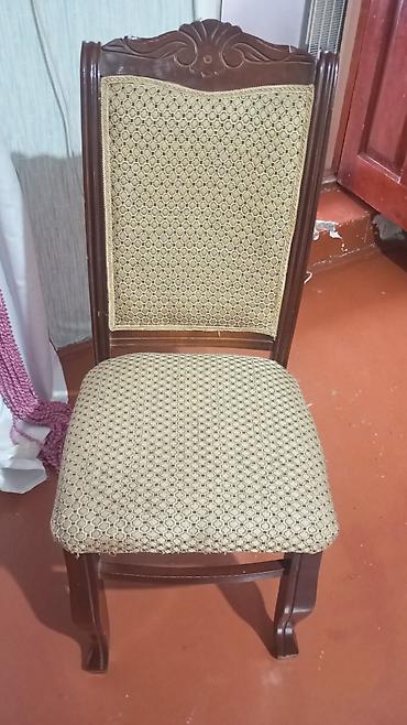 divanlar 2 el: Taxta çərçivəli, klassik üslubda yeməkxana/otaq stulu. - Material — 1