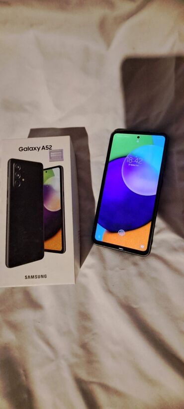 samsung galaxy grand prime satiram: Samsung Galaxy A52, 128 GB, rəng - Qara, Barmaq izi, İki sim kartlı, Sənədlərlə