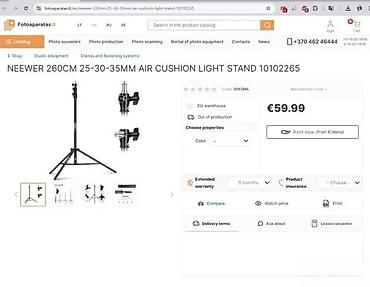 Osvetljenje: Studijski stalak za rasvetu/foto opremu - Višenamenski light stand za — 13