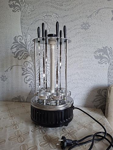 kabab aparati: Elektro şaşlık bişirici – 6 şişli, 1000 Vt Məhsul təsviri:real — 2
