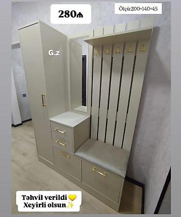 Dəhliz dolabları: *Dəhliz Dolabı 280Azn* ✔️İstehsal Rusiya Laminat 18/lik qalınlıqda — 1