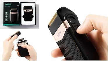 Электробритвы: Электробритва Роторная, До 60 мин, Водонепроницаемый корпус — 9