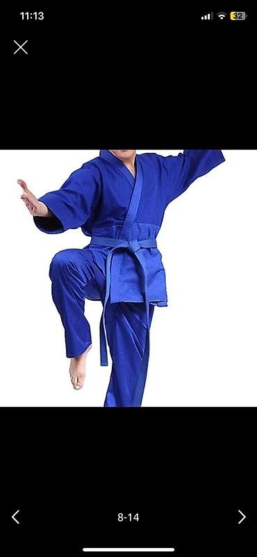 İdman dəstləri: Judo geyim dəsti – mavi və ağ rənglərdə Məhsul haqqında: - Klassik — 12