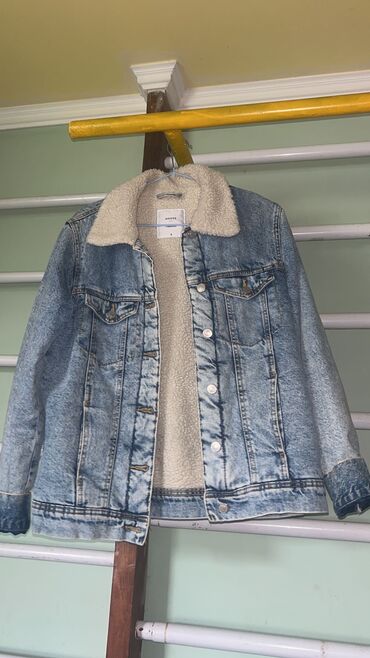 теплые джинсы: Джинсовая куртка, Осень-весна, S (EU 36)