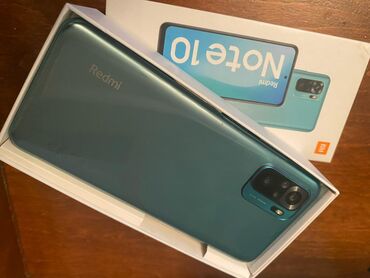 xiaomi mi note 10 pro qiymeti: Xiaomi Redmi Note 10, 128 GB, rəng - Göy, 
 Sensor, Sənədlərlə, İki sim kartlı