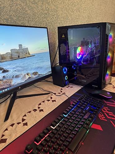 Oyun və iş üçün tam stolüstü PC seti Tərkib: kompüter yeni almisam