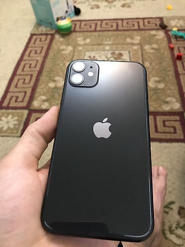 sim: IPhone 11, Б/у, 128 ГБ, Черный, Защитное стекло, Чехол, Коробка, 75 % — 2