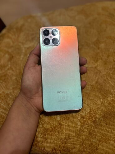 honor 9x qiyməti: Honor X8, 128 GB, rəng - Gümüşü, Sensor, Barmaq izi, İki sim kartlı