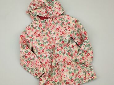 czapka z daszkiem w kwiaty: Демісезонна куртка, 5-6 р., 110-116 см, стан - Ідеальний
