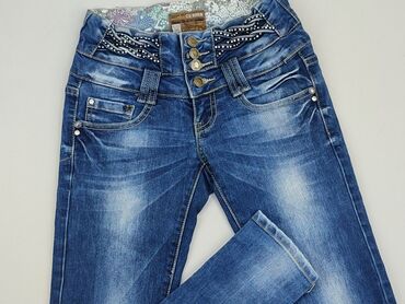 spódnice jeansowe z falbaną: Jeans, 2XS (EU 32), condition - Good